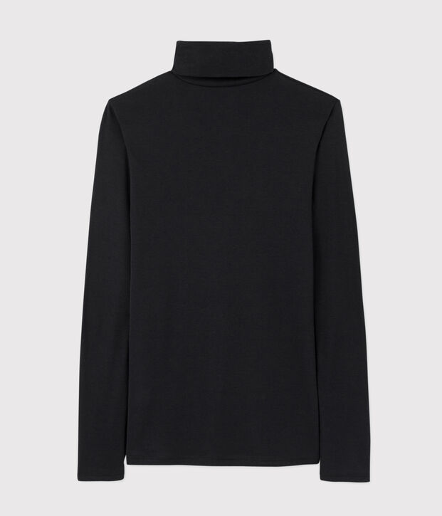 Dolcevita iconico in cotone Donna nero