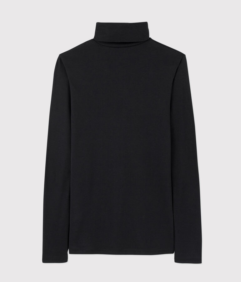 Dolcevita iconico in cotone Donna nero