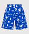 Shorts da mare bambino con stampa blu PORCELANA/ MARSHMALLOW