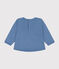Maglia in tessuto felpato neonato blu BEACH