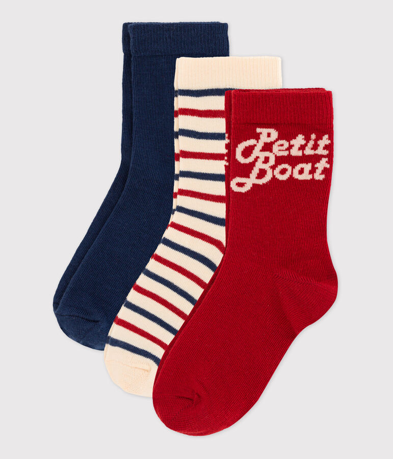 Confezione da 3 paia di calzini bambino/a multicolore