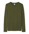 T-shirt donna a maniche lunghe verde CROCODILE