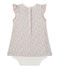 Body-abito bebé bambina stampato bianco MARSHMALLOW/blu BRUT/ MULTICO