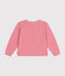 Cardigan in maglia con lana bambina rosa ROSELINE CHINE