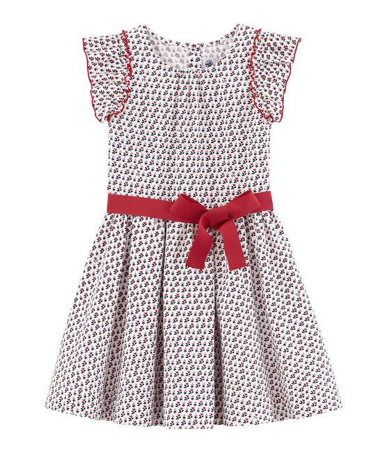 Abito bambina bianco MARSHMALLOW/bianco MULTICO