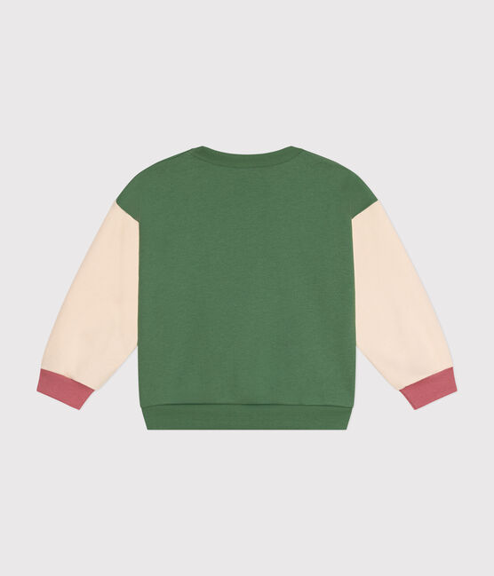 Maglia in tessuto felpato bambina PALMERAIE/ MULTICO