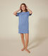 Camicia da notte in cotone traforato donna