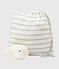 Copertina e doudou in tricot per neonato verde HERBIER/ MARSHMALLOW