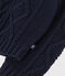 Maglione in maglia intrecciata di cotone per bebè blu SMOKING