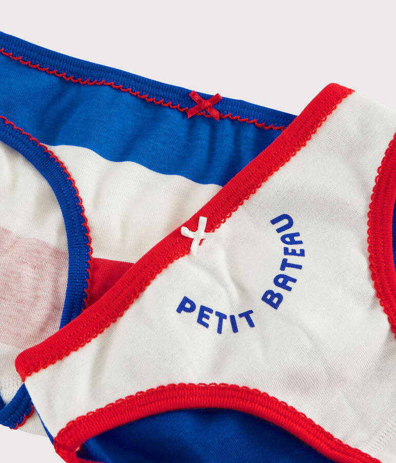 Confezione da 2 slip Made in France bambina multicolore
