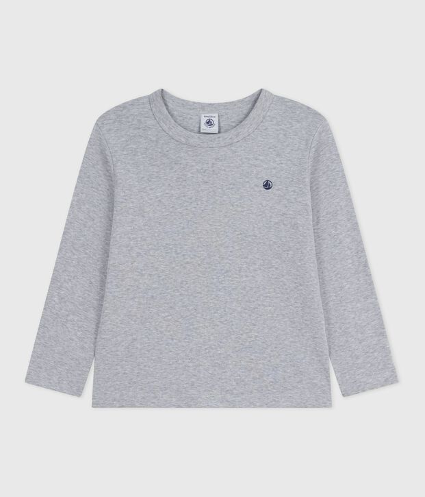 T-shirt a maniche lunghe in cotone tinta unita bambino FUMEE CHINE