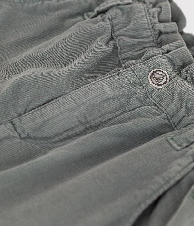 Pantaloni dritti in velluto fine bambina THUYA