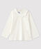 Blusa per bebè in cotone bianco MARSHMALLOW