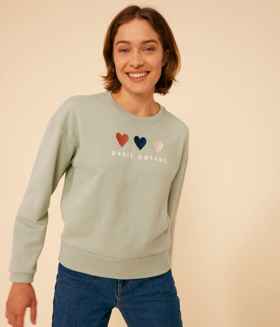 Maglia in tessuto felpato donna verde HERBIER