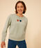 Maglia in tessuto felpato donna verde HERBIER