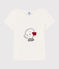 T-shirt a maniche corte in cotone bambina bianco MARSHMALLOW