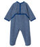 Tutina bebé maschio in spugna bouclette grattata super calda blu MAJOR/grigio SUBWAY
