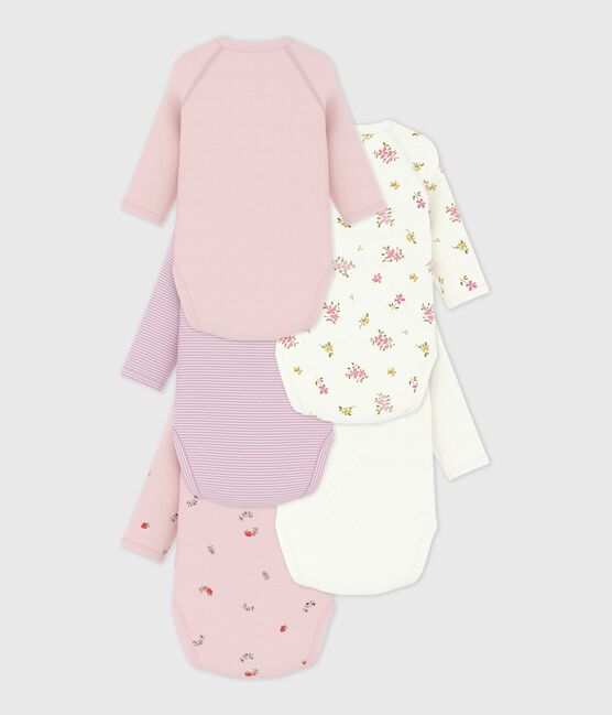 Set di body incrociati a maniche lunghe in cotone fantasia neonato variante 1