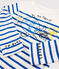 Marinière Serge Bloch bambino bianco MARSHMALLOW/blu PERSE