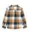 Camicia a quadri in popeline per bambino verde SHERWOOD/bianco MULTICO