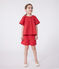 Blusa a maniche corte in cotone con motivo a fiori bambina SPI