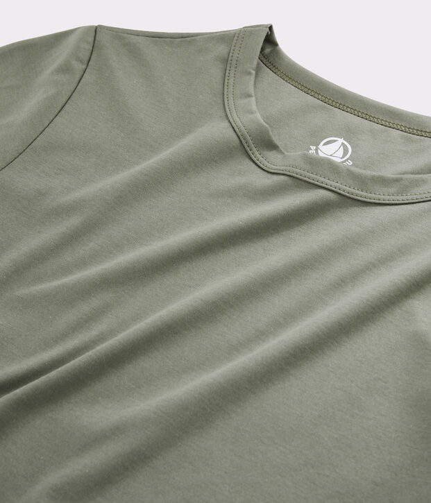 T-shirt in cotone Sea Island donna marrone