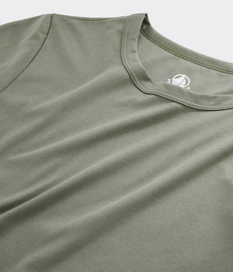 T-shirt in cotone Sea Island donna marrone