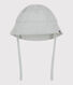 Cappellino in seersucker con laccetti da annodare neonato