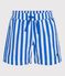 Shorts da mare a righe bambino DELPHINIUM/ MARSHMALLOW