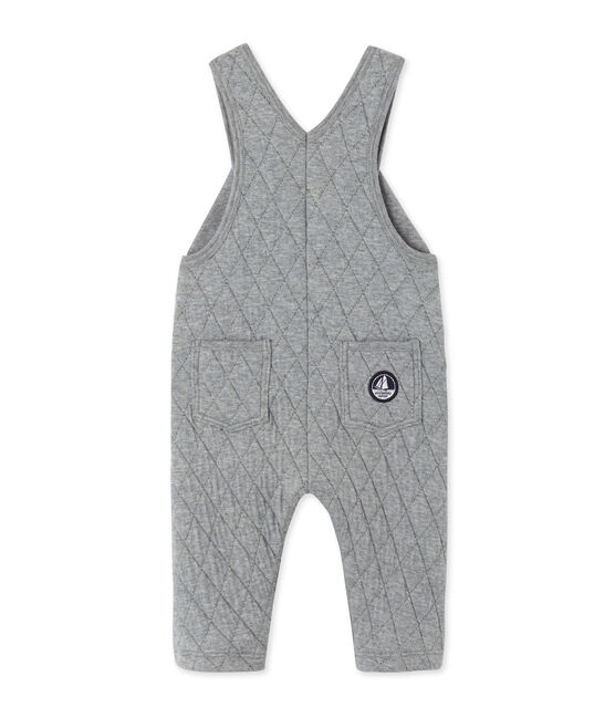 Salopette per bebé maschio in tubique matelassé grigio SUBWAY CHINE