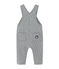 Salopette per bebé maschio in tubique matelassé grigio SUBWAY CHINE