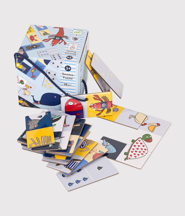 Gioco Domino-Puzzle &ndash; Djeco x Petit Bateau multicolore