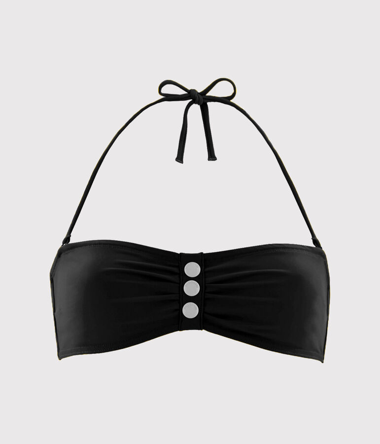 Top costume da bagno donna nero