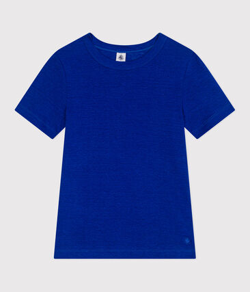 T-shirt a maniche corte in lino donna-image