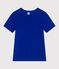 T-shirt a maniche corte in lino donna blu SURF
