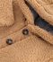 Cappotto con cappuccio in sherpa neonato LATTE