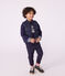 Piumino bambino senza maniche bicolore double face blu SMOKING/giallo JAUNE