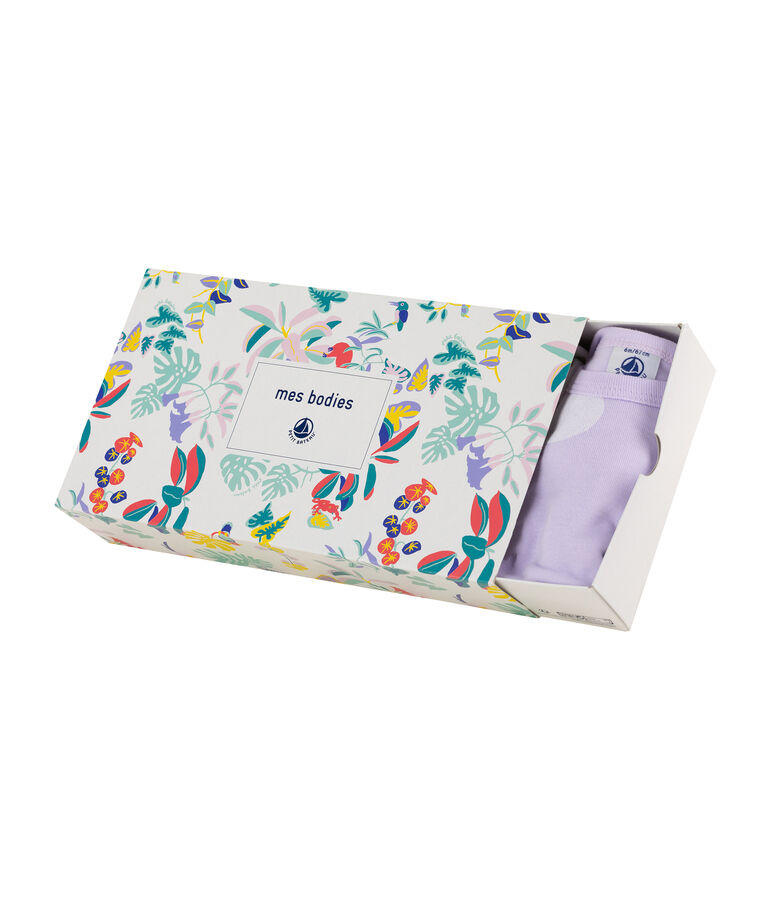 Confezione da 5 body a manica lunga beb&egrave; femmina multicolore