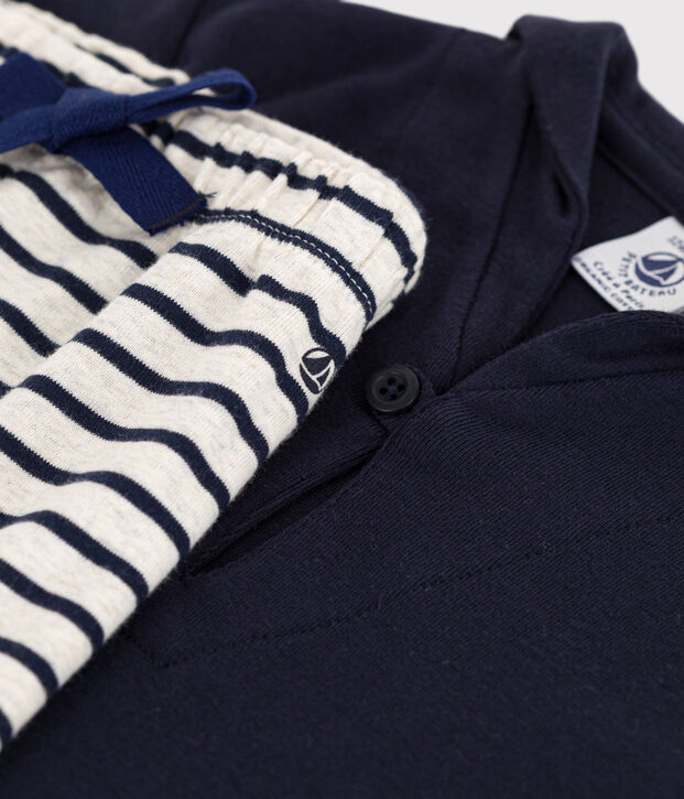 Completo beb&egrave; alla marinara blu/beige