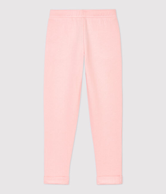 Pantaloni joggers in molleton bambina rosa MINOIS