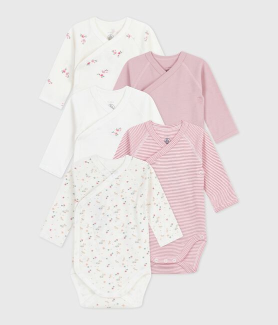 Set di body incrociati a maniche lunghe in cotone fantasia neonato variante 1