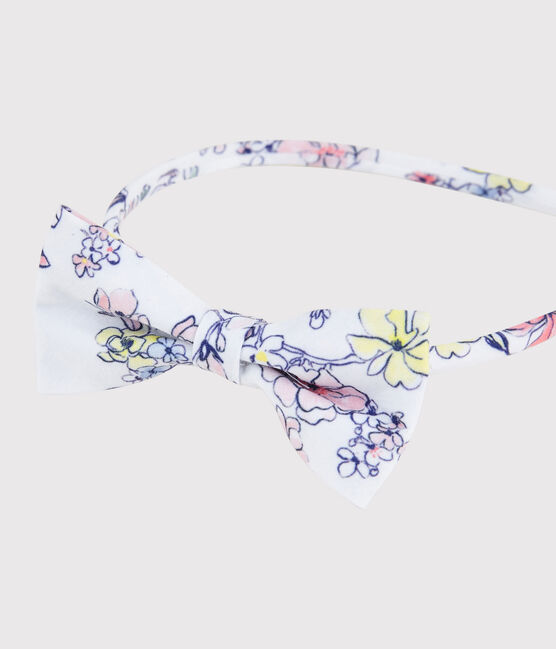 Cerchietto con fantasia floreale bambina bianco MARSHMALLOW/bianco MULTICO