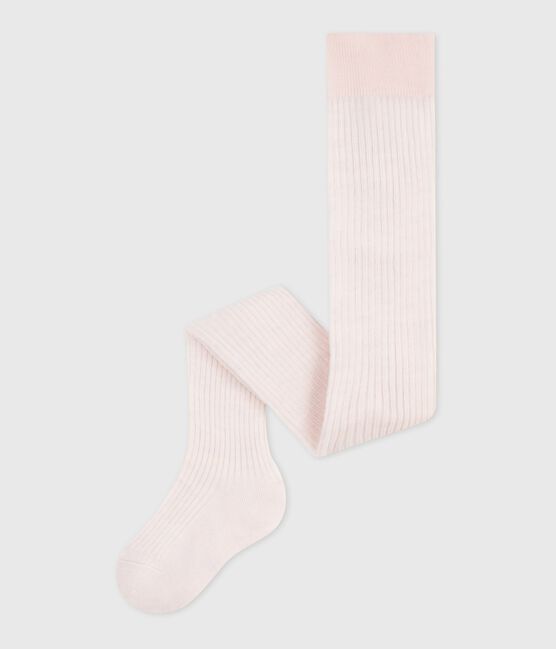 Collant in lana neonata rosa FLEUR