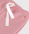 Joggers in cotone tinta unita neonato rosa CHARME