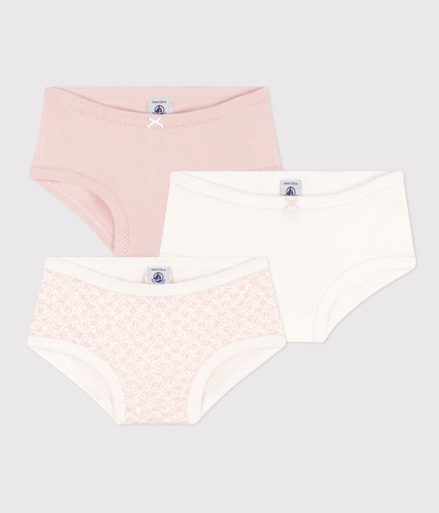 Confezione da 3 slip vita alta in cotone bambino multicolore