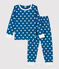 Pigiama bambina/bambino fantasia grafica in cotone biologico MALLARD/ MARSHMALLOW