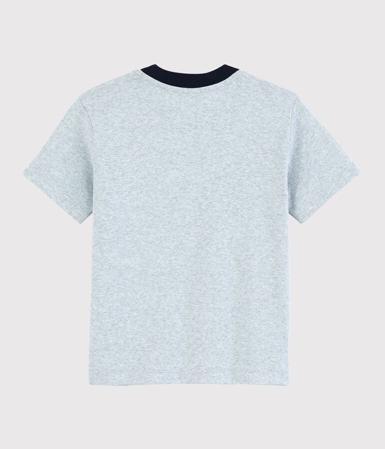 T-shirt maniche corte in cotone bambino grigio