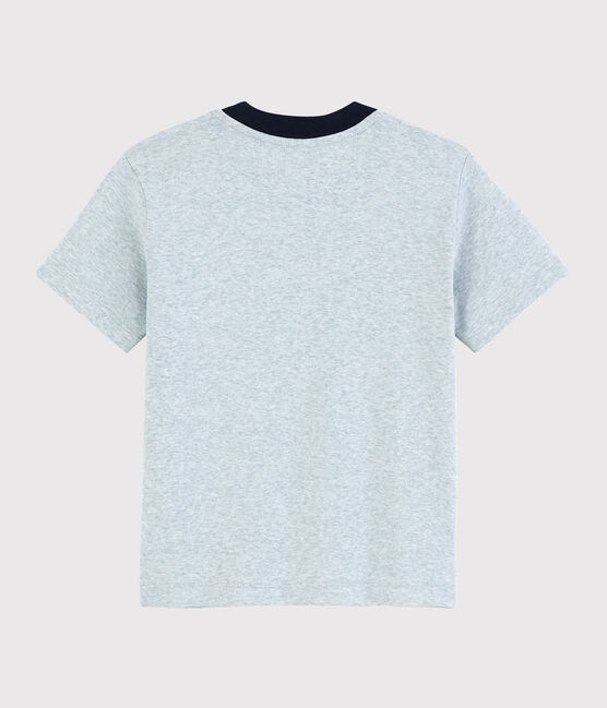 T-shirt maniche corte in cotone bambino grigio POUSSIERE CHINE