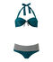 Costume da bagno 2 pezzi donna verde Rivage