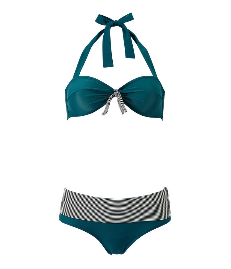 Costume da bagno 2 pezzi donna verde Rivage